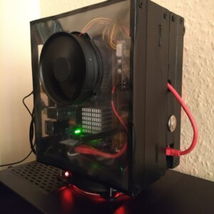 My custom built game console! Very ghetto :(